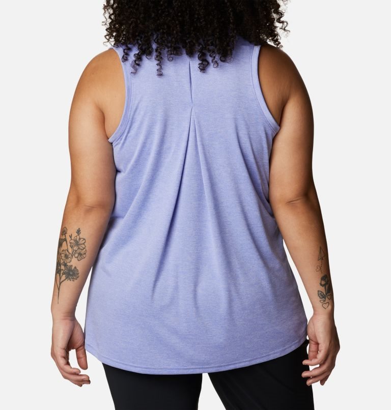 Women's Columbia Hike Tanks Lavender | Plus Size CA-MAC06